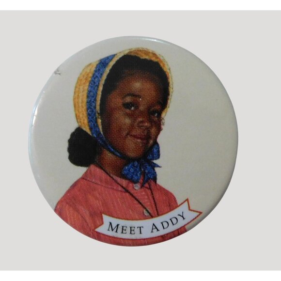 Vintage 1995 American Girl Meet Addy Pinback Button 1.5" Collectible - Picture 1 of 4